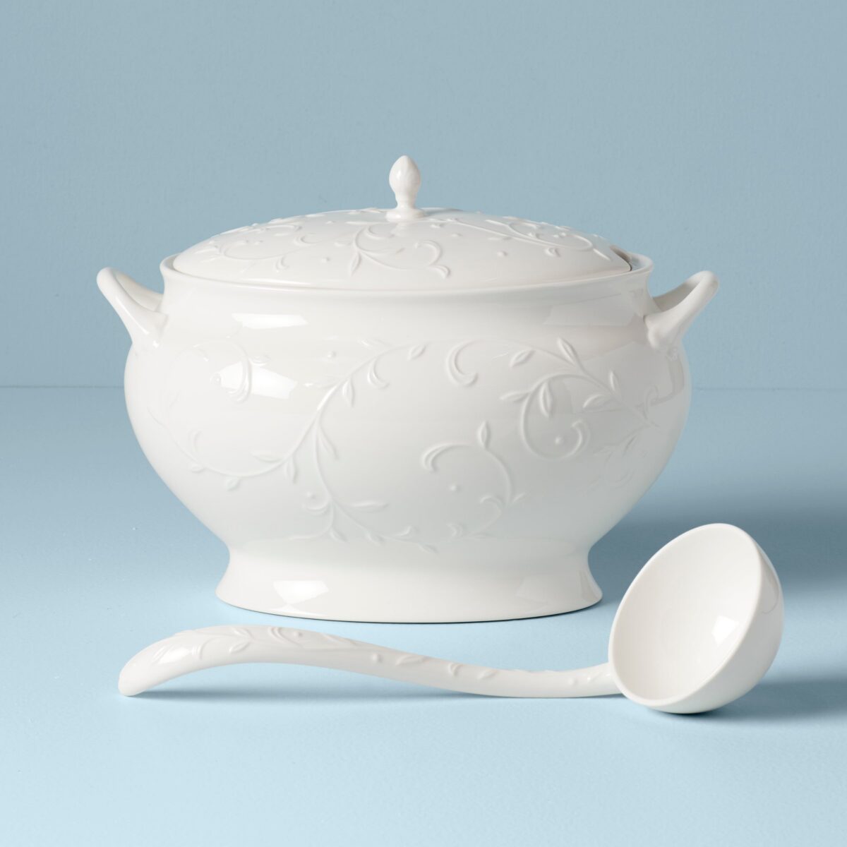 Carved Soup Tureen Set