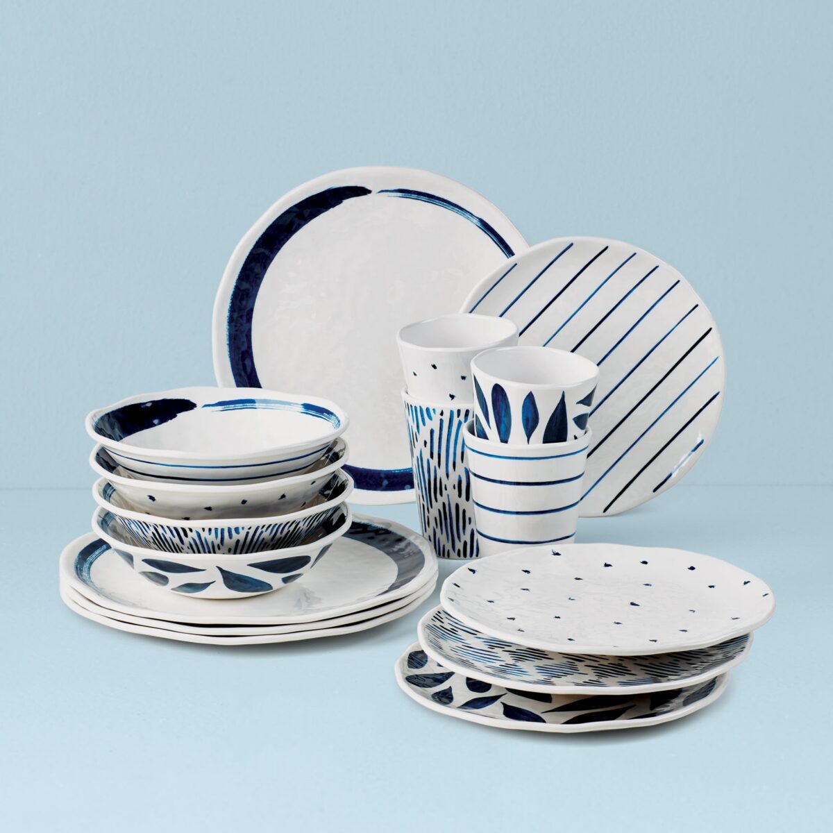 Melamine 16-Piece Dinnerware Set