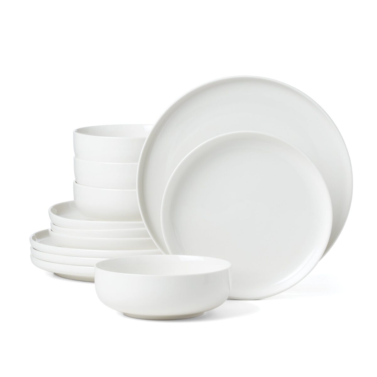 White 12-Piece Dinnerware Set