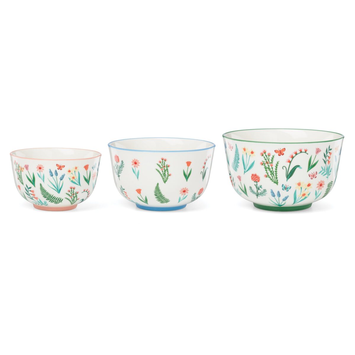 Floral 3-Piece Nesting Bowl Set